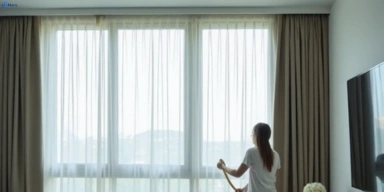 Delicate sheer drape cleaning sutherlands-creek-vic Matty Curtain Cleaning