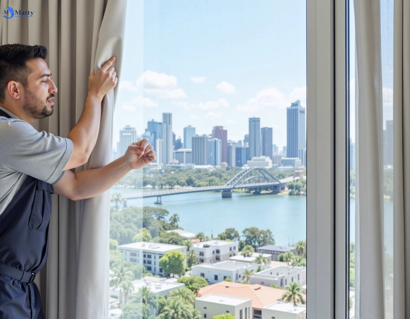 Professional curtain steam cleaning service sutherlands-creek-vic QLD by Matty Curtain Cleaning